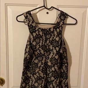 MANIJU Black/Nude Dress